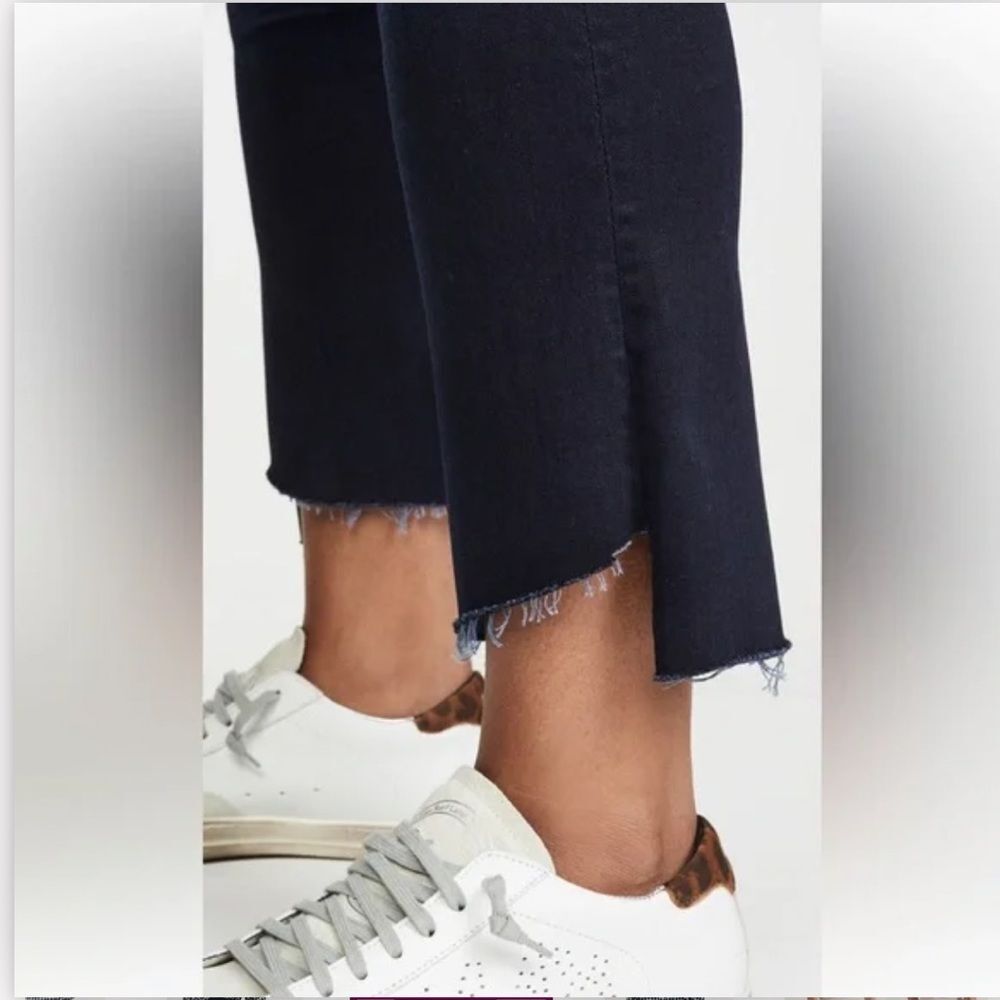 MOTHER Denim The Insider Crop Step Jeans Fray in After Party Wash size 25 - Picture 3 of 9